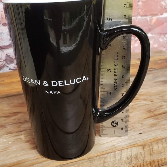 Dean & Deluca Napa Black Tall Coffee Mug 16 Ounce - Picture 2 of 5